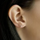 Ball Earrings Earringsball Best Sell 18k Gold Plated 925 Sterling Silver Mini Pave Ball Post Ball Earrings