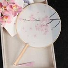 New Fan New Style Group Hand Fan Chinese Classic Style Round Ancient Dance Fan Hanfu Fan