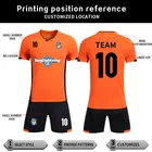 Custom Jersey Shorts Custom Offset Print Logo Design Soccer Jersey Football Shirt And Shorts 2pc Uniforms