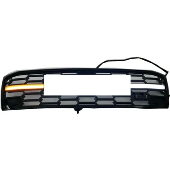 New Design GR Style lc100 Black Grille Front Bumper Grille For Land cruiser 100 1998-2007 Modified Grill With led light