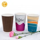 Juice Paper Custom Printed Logo Single Wall Biodegradable Juice Coffee Paper Cup With Handle