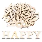 Crafts Wooden Capital Letter Set Embellishment DIY Crafts Gift Decoration Children's Education Graffiti