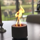 Hot Selling Portable Bio Ethanol Concrete/Cement Fireplace Tabletop Fire Pit