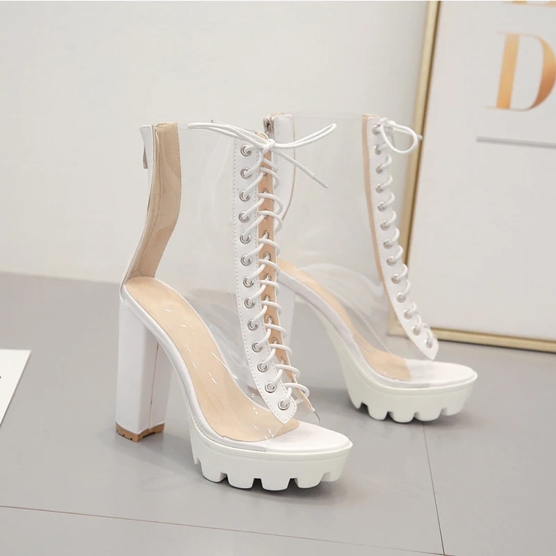 pvc platform shoes