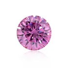 Diamond Pink Pinkpink Factory Technical Brilliant Cut Moissanite Diamond 6.5MM 1cts Round Shape Pink Color Moissanite