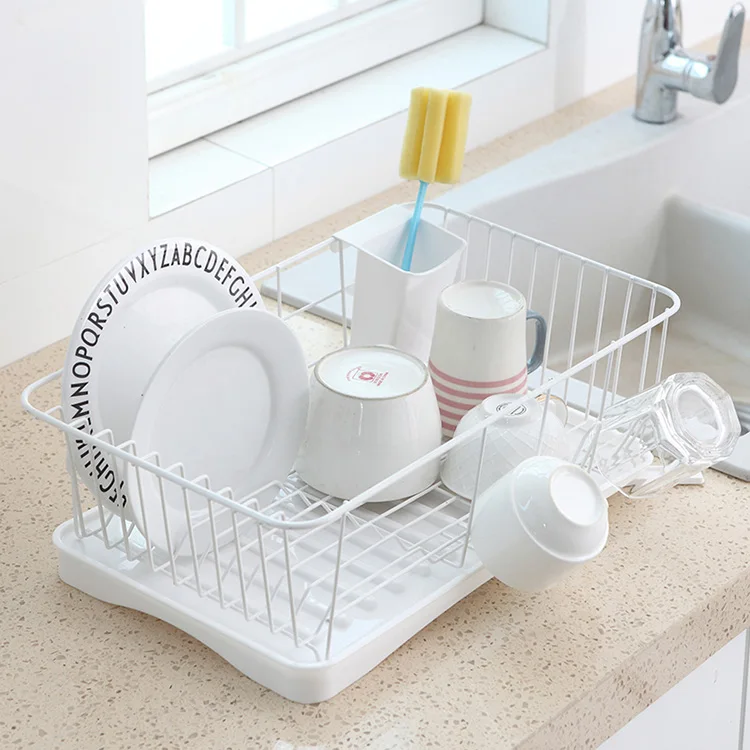 Hot sale metal tableware storage shelf kitchen dish rack