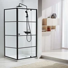 Bathroom Door Showers Bathroom Custom Bathroom Adjust Black Shower Enclosure Door With Aluminum Black Frame