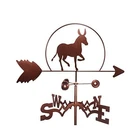 High Quality Wholesale Custom Cheap Garden Decorations Donkey Shape Ornaments Weather Vane