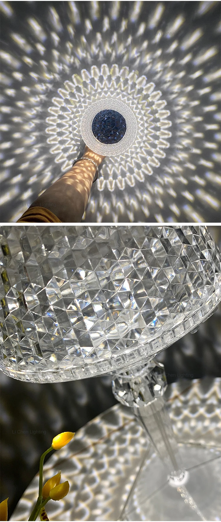 tb5027 luxury style portable touch switch camping bar restaurant hotel rgb modern led table lamp -2