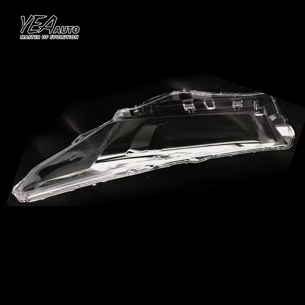 product yea auto car headlight cover headlight glass lens glass for toyota highlander lens cover 2018 2019 pc lampshade clear shell743-5