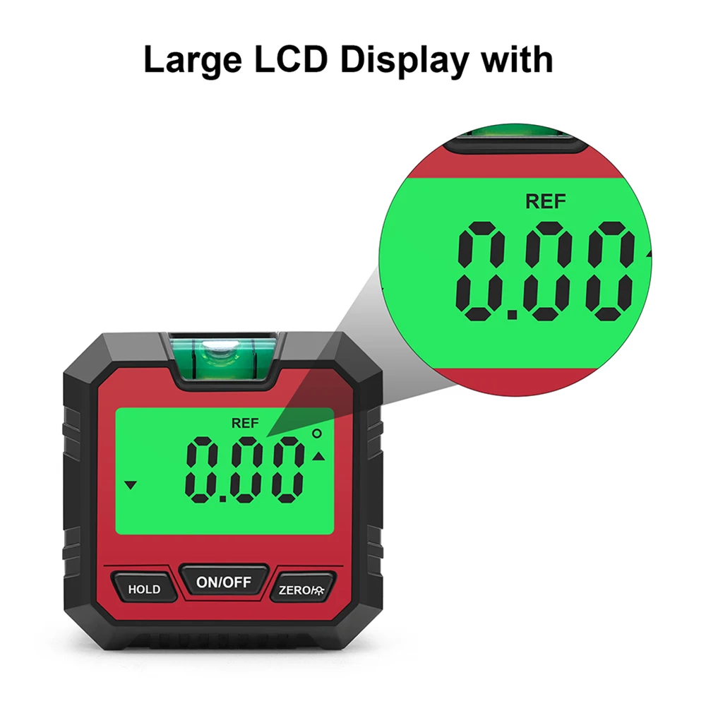 Digital Level Box Protractor Angle Finder 90 Degree Level Gauge Bevel