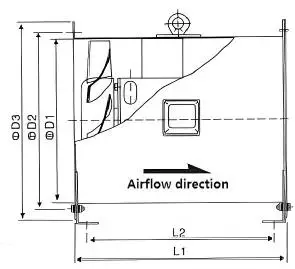 Fire Smoke Exhaust Fan, Axial, 220 V, Electric - detail 48