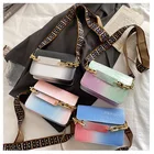 New Popular 2021 New Popular Gradient Car Sewing Chain Shoulder Bag Girl's Dating And Shopping Handbags