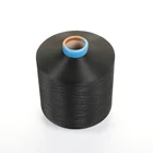 Dope Dyed Black Dty Dyedblack Dyed Polyester Yarn Dope Dyed Black 100d DTY HIM Polyester Filament Yarn