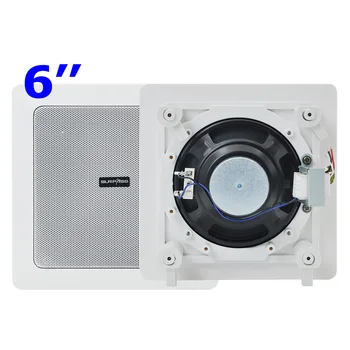 Economical 100V 6W In Ceiling Speaker with Square Type for PA System