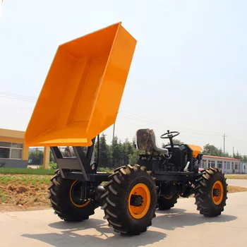 1 Ton Mini Dumper Oil Palm Dumper Tipper Hydraulic Tipping Trucks