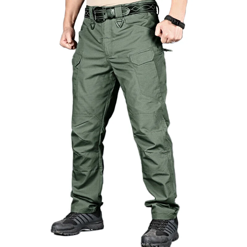Men Waterproof Breathable Tactical Pants Hiking Outdoor Trekking Cargo Trousers