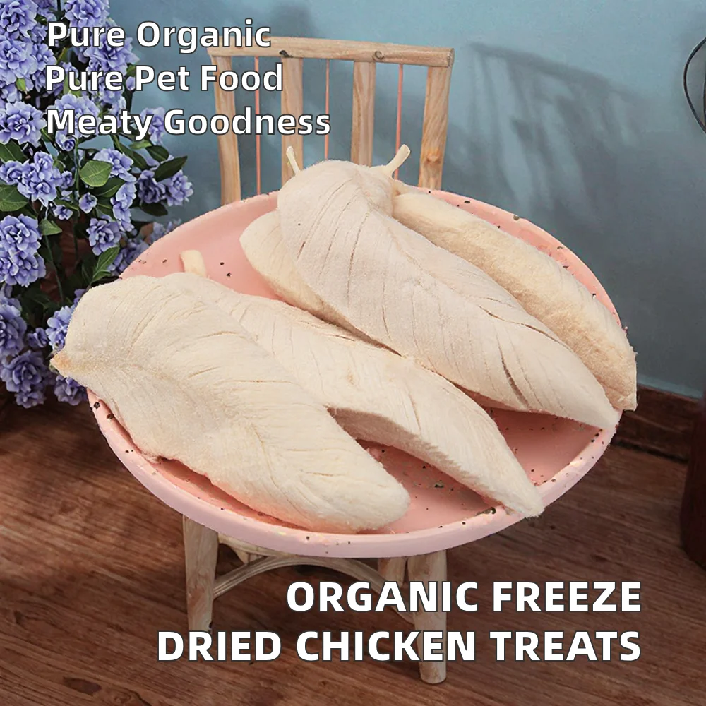 Wholesale Organic Freeze Dried Chicken Breast Treats High Meat Content for Cats and Dogs details