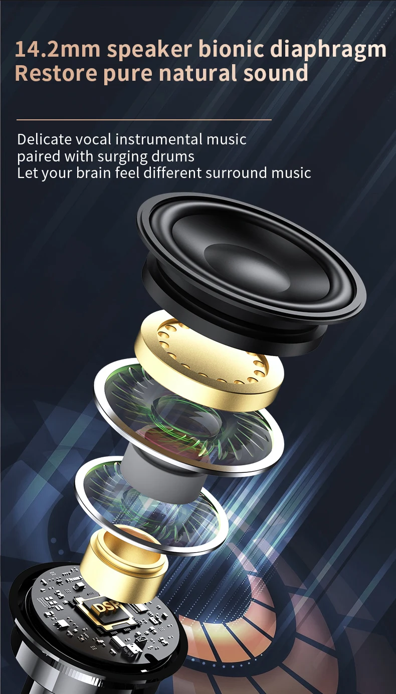 High Quality Type C Wired Earphones Bass in Ear Headphone Sports Earbuds With Mic Type C Wired Earphone