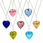 Glass Pendant New Trend Heart Shape Custom Colored Murano Glass Pendant