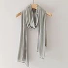 Silk Knit Silk Good Quality Plaid Silk Scarf Knit Wrap Turban New Style Design