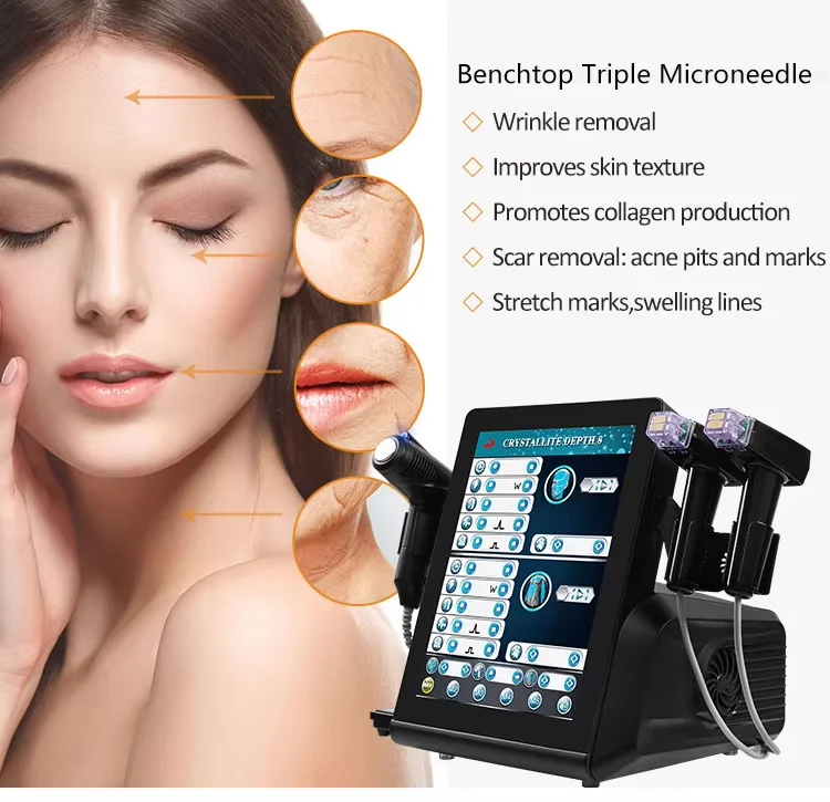Best Professional Microneedling RF System Device with Ice Hammer 3 Upgrade your aesthetic clinic with a Microneedling RF System featuring Ice Hammer cooling. Combines RF dermal remodeling with post-treatment soothing for faster recovery and superior patient comfort. Best Professional Microneedling RF System Device with Ice Hammer