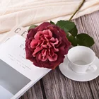 Rose Hot Sale Silk Large Artificial Flower Heads Wholesale Artificial Flower Rose Flower For Wedding Decoration