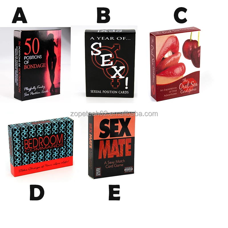 Sexual Positions Gesture Cards Adult Game Sex Toy Adventurous Playing