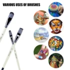 Artist Customized Logo 15 Pieces Synthetic Hair Artist Paint Brush Set With Canvas Bag