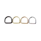 Metal Bag Fashion Smooth Polishing Buckle Rings Plated Metal Zinc Alloy Bag Belt Hardware Accessories D Ring