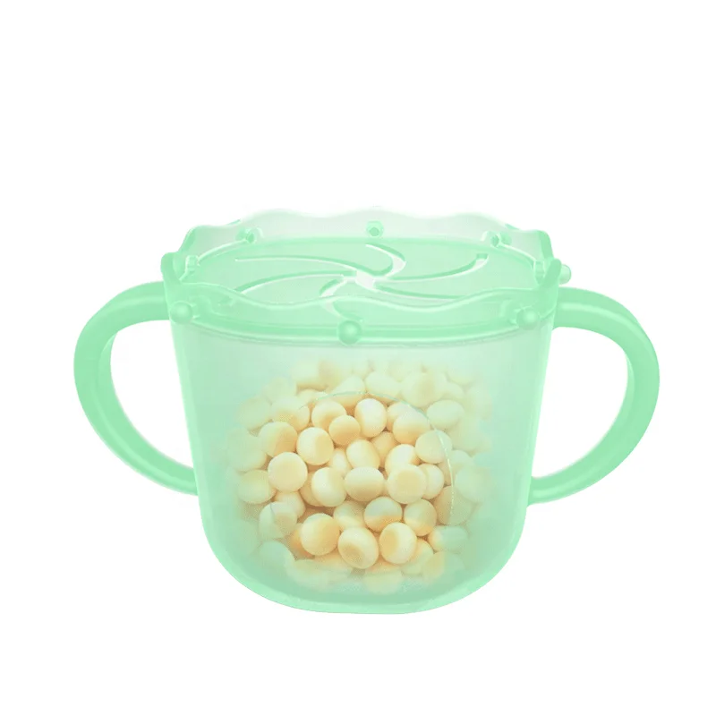 Custom Silicone Baby Cups with Handles  Kids baby snack cup ODM OEM silicone snack cup baby