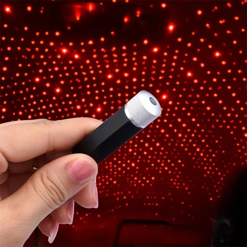 Details about   USB Car Roof Interior LED Light Room Atmosphere Star Projector Sky Lamp 