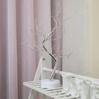 Tree Home Festival Decoration 108Leds Tree Lamp Desk Top Flexible Tabletop Artificial Gypsophila Tree Light