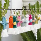 Bag Charms Handmade Mamcrame Bag Charms Boho Rainbow Macrame Keychain