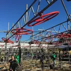 Outdoor Ninja Warrior Outdoor Traverse Spinning Wheels For OCR Spartan Race