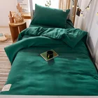Comfortable Dormitory Bed Three-Piece Suit Comfortable Bed Sheets Color Matching Duvet Cover