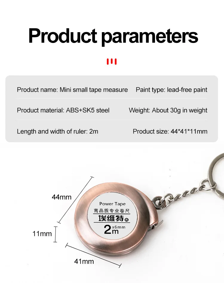 Thước Dây Nhỏ Đặc Biệt Khuyến Mãi Bền Kinh Tế Giá Rẻ Bán Sỉ Thước Dây Thép Mini 2M In Sơn Không Chì