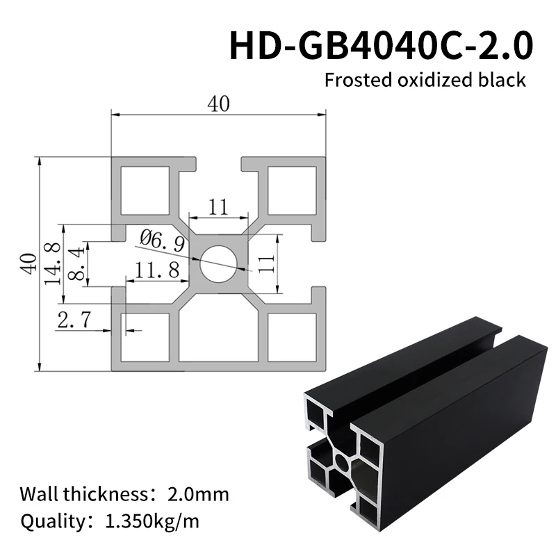 Certified Industrial Structural 60160 Aluminum Extrusion Profiles Anodized Alloy for Construction Machinery Architectural manufacture