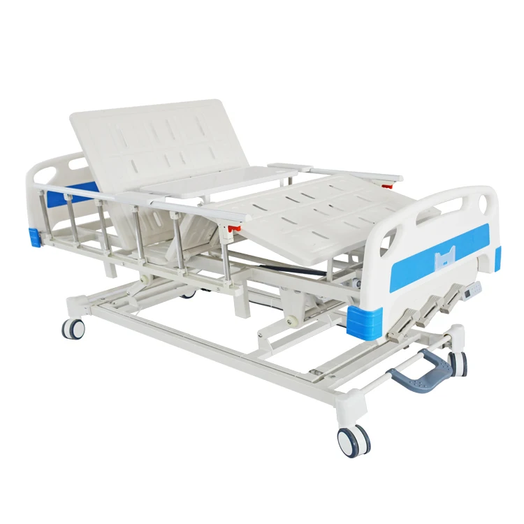 Single Crank Manual Hospital Bed Using Stainless Steel Frame Abs Bed