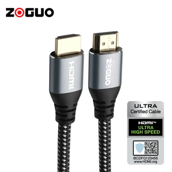Ultra High Speed 8K@60Hz Braided HDMI CABLE support eARC/ HDR/ 3D/RGB4:4:4 High Quality HDMI 2.1v cable