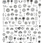 Nail Wholesale Indian Nail Sticker For Nail Art Decoration Extraterrestrial Adhesive Diy Nail Decals