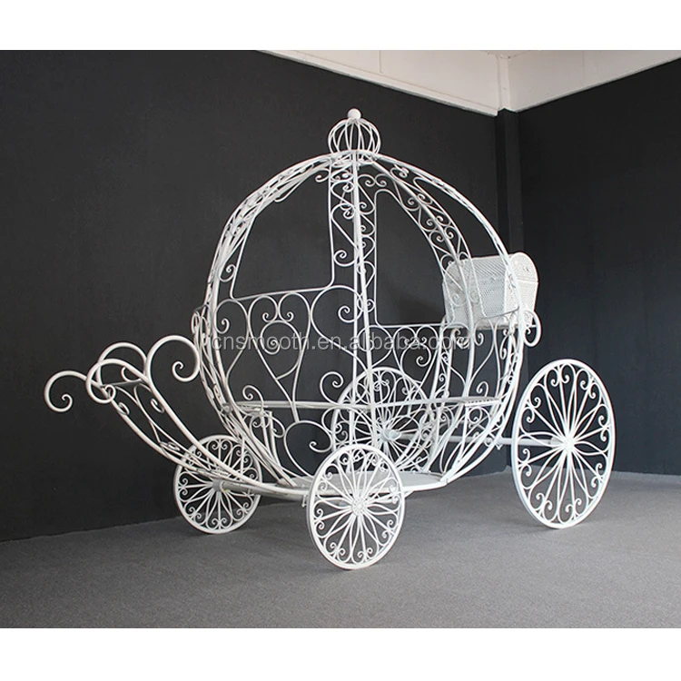 Metal Pumpkin Carriage Wedding Coach Centerpiece Decor Carroza de Quince Anos 