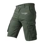 LH Hot Selling 100% Cotton Summer Multi Pockets Short Pants Casual 6 Pocket Cargo Shorts For Men Outdoor Pants