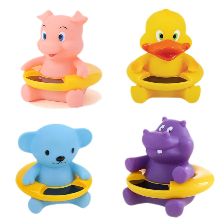 4pcs Baby Infant Bath Tub Water Temperature Tester Duck Thermometer Cartoon 