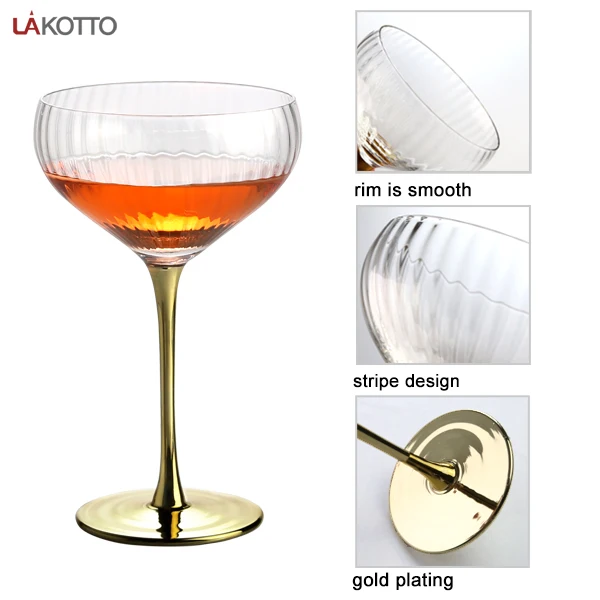 LA KOTTO Hot Sale Custom Stemless Party Modern 350ml Goblet Wine Glass 400ml goblet glass