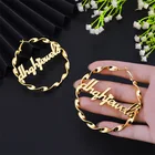 Earring Big Earrings New Bamboo Earring Beautiful Large Circle Gold Bamboo Big Hoop Earrings