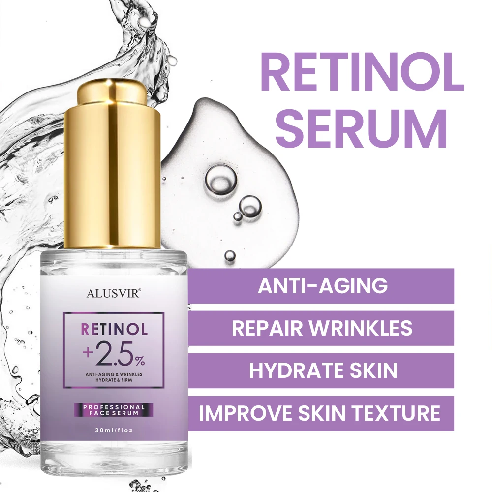 3 In 1 Serum Set Private Label Skin Care Face Vitamin C Whitening Serum Retinol Anti Wrinkle Serum Wholesale With Massager