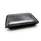 Microwave Box Chinese Big Personalised Printed Microwave Catering Multi Compartment Plastic Pp Material Bento Lunch Box