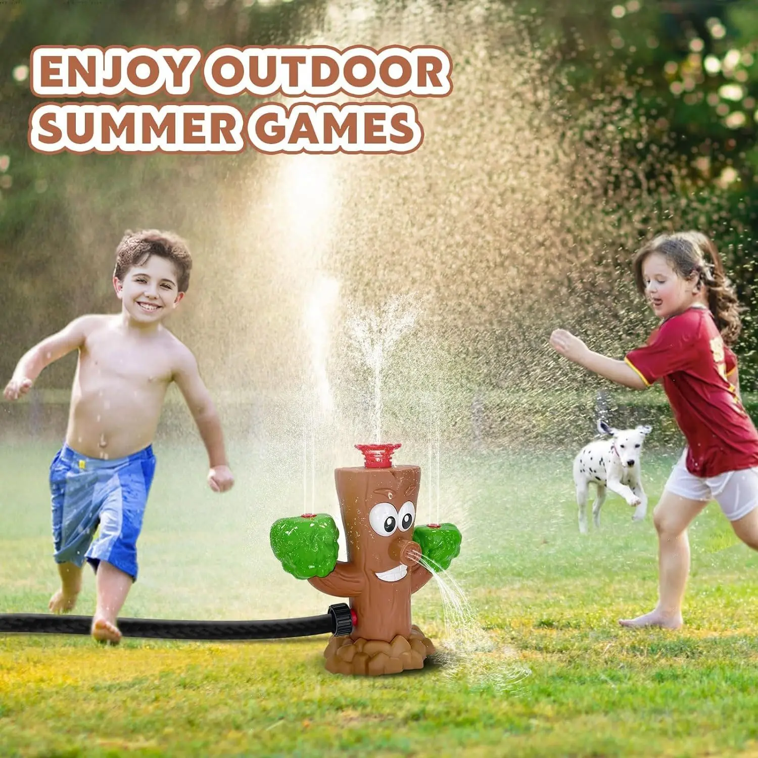 New Summer Outdoor Pool Play Toys Stump Rotary Sprinkler Cross-Border Product