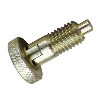 Factory price CNC machined Knurled Handle Style Hand Retractable Spring Plunger Pins with ring